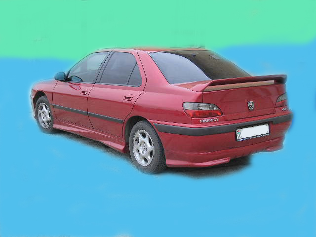 Peugeot 406 hátsó lökhárító toldat, évjárat: 1996-1999